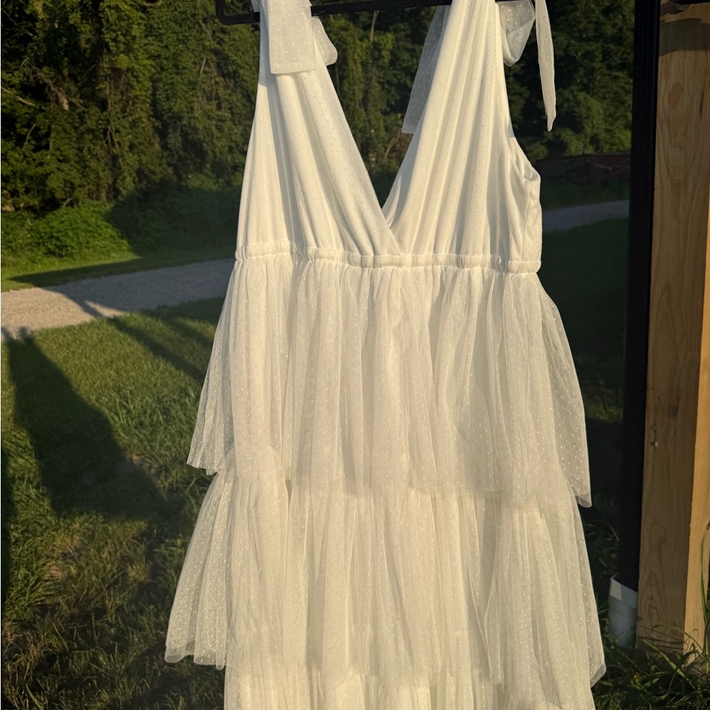 Baltic Born White Layered Dress